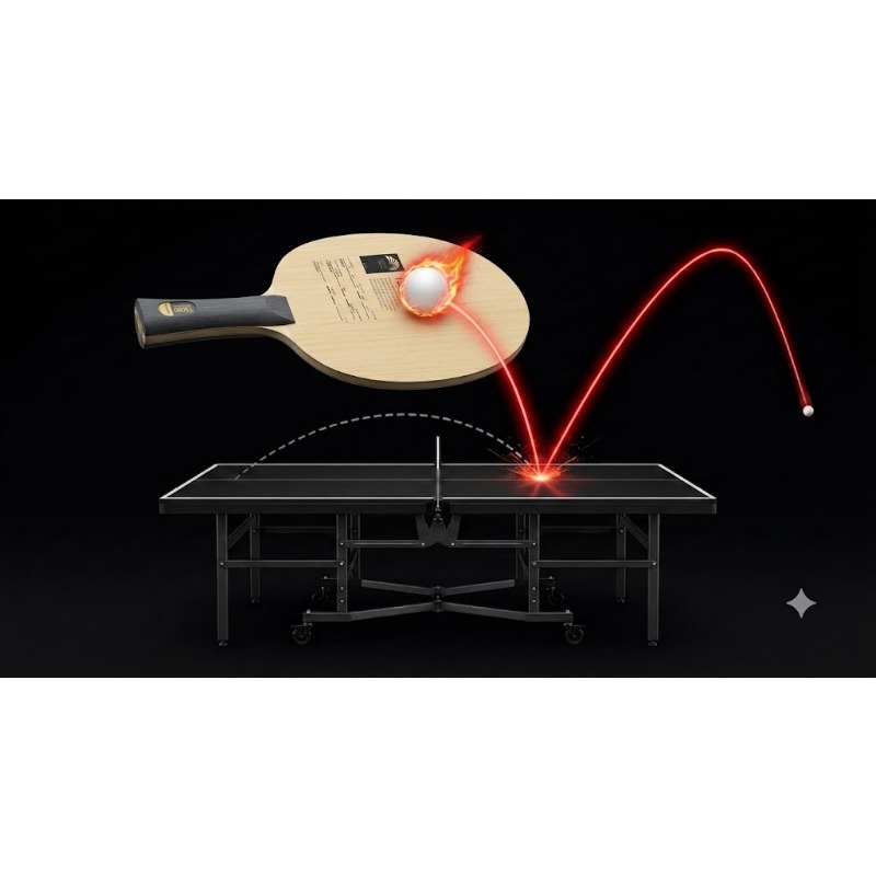 مضرب تنس طاولة SANWEI T5000 مك - مراجعة Table Tennis Viscaria وسعره