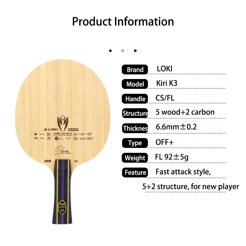 مضرب تنس الطاولة الأصلي LOKI K - مراجعة Table Tennis History وسعره