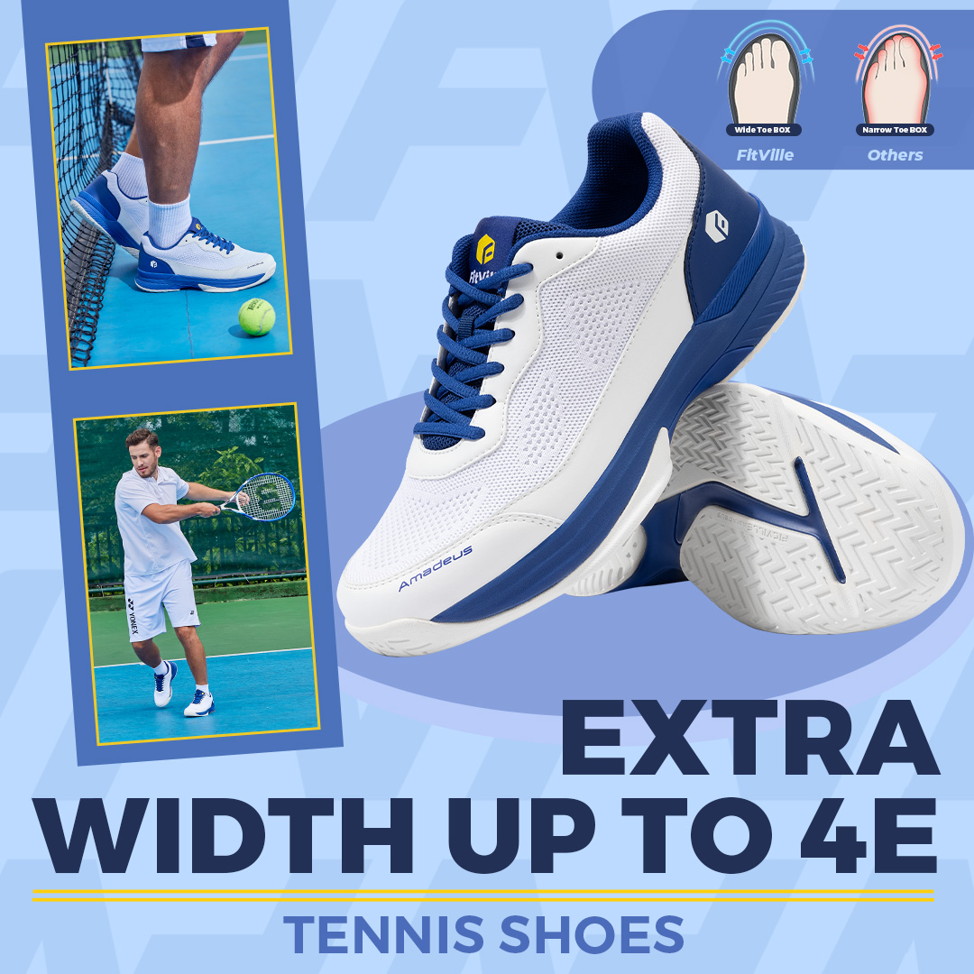 أحذية فيت فيل الرياضية الواسعة - مراجعة Table Tennis Shoes Asics وسعره